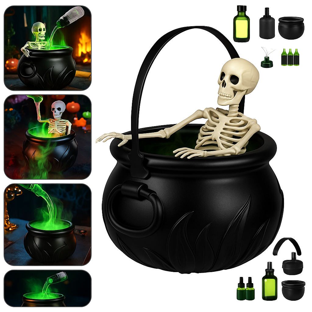 Black Wizard Bowl Diffuser Halloween Decoration