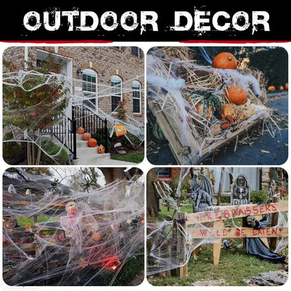 200 sqft Spider Webs Halloween Decorations