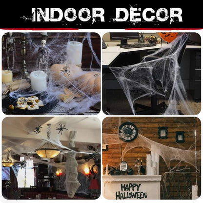 200 sqft Spider Webs Halloween Decorations
