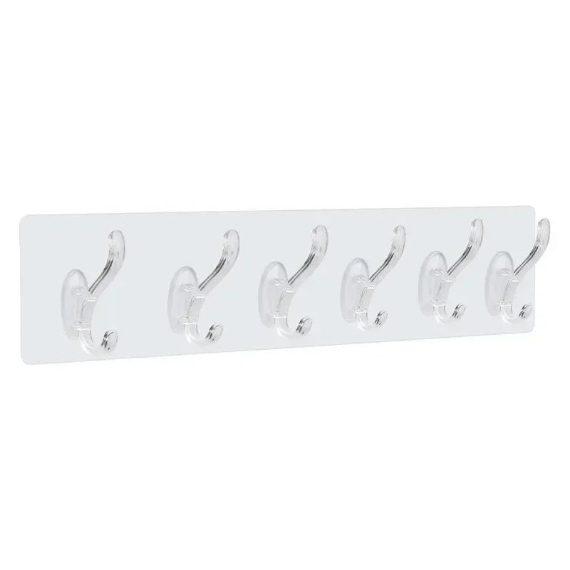 Transparent Six-Row Seamless Crystal Hook
