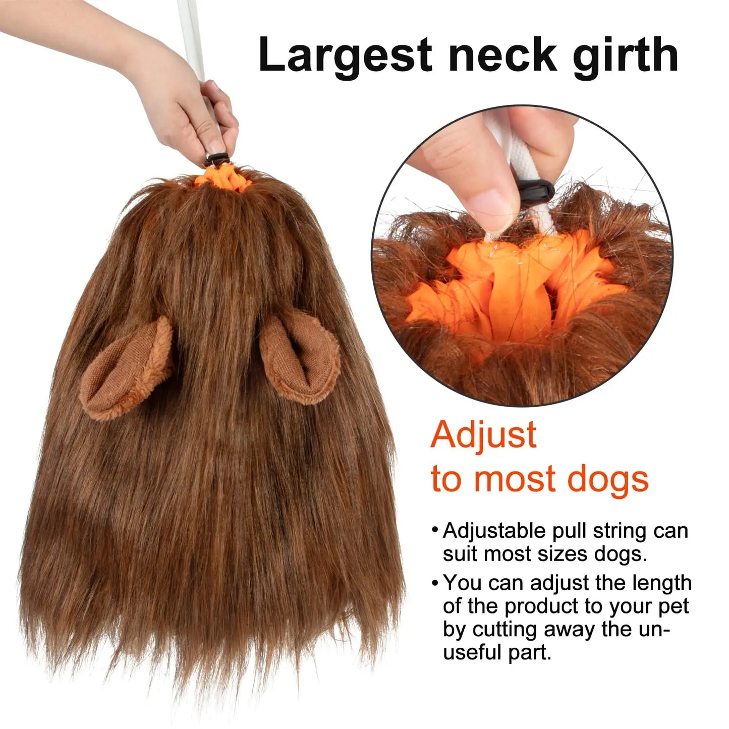 Lion Mane Dog Costume