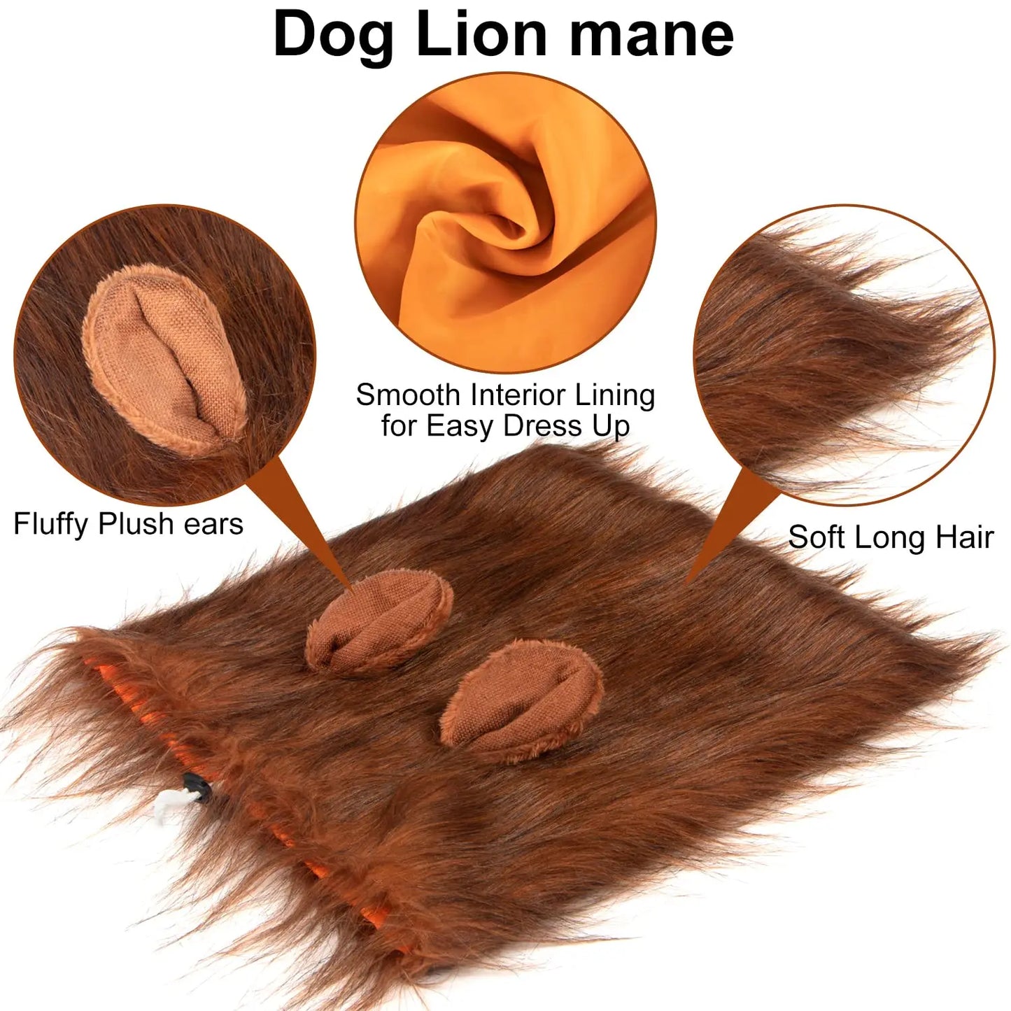 Lion Mane Dog Costume
