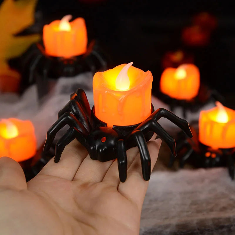 LED Candle Plastic Spider
