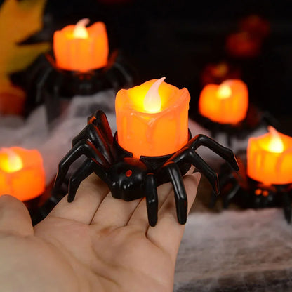 LED Candle Plastic Spider