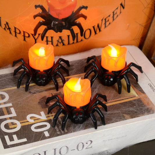 LED Candle Plastic Spider