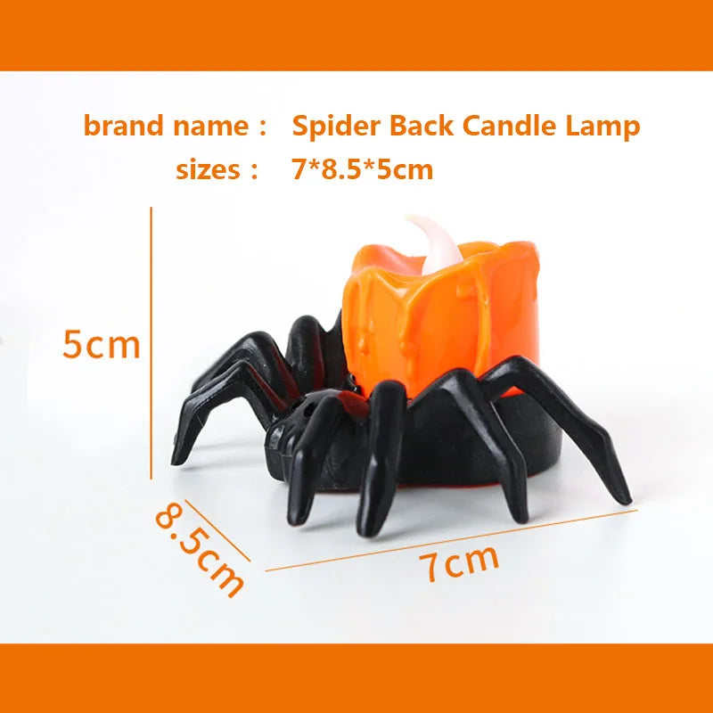LED Candle Plastic Spider