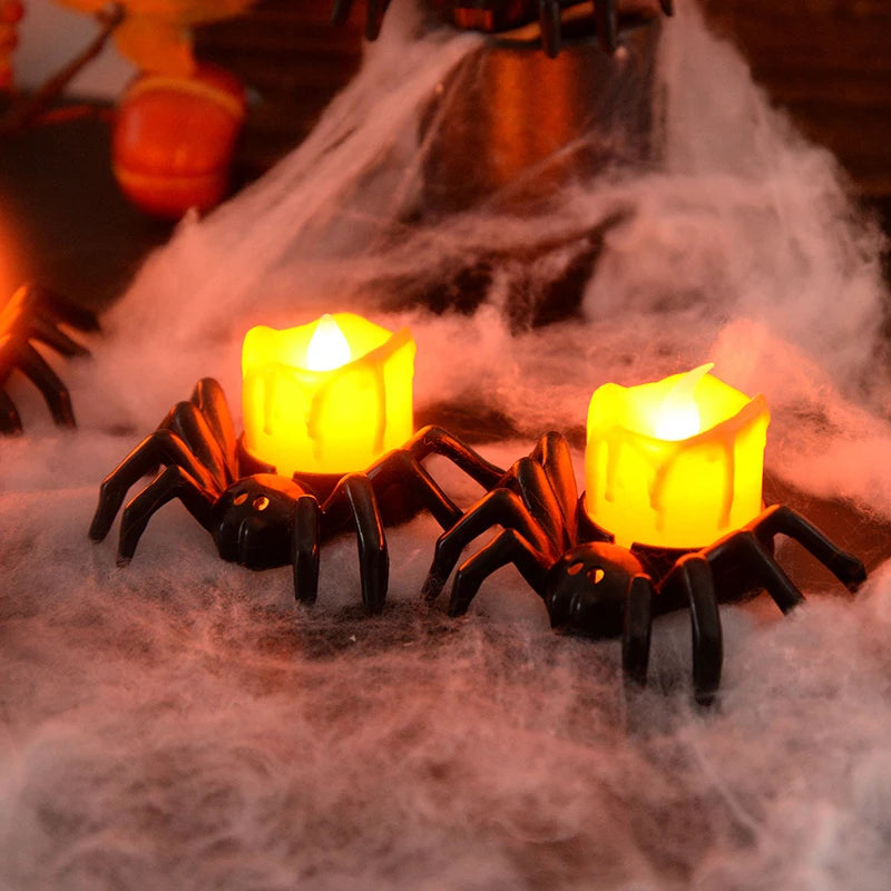 LED Candle Plastic Spider